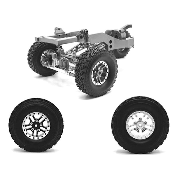 4 STK Oppgradert RC Bil Dekk For MN 1/12 MN82 LC79 MN78 1/16 Svart