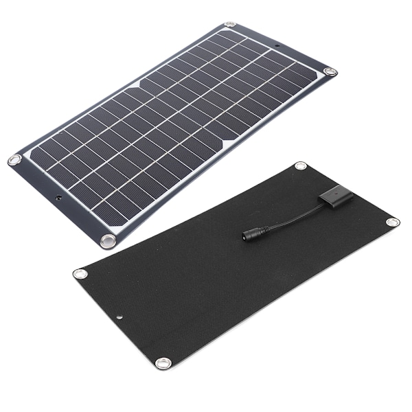 20W solcellepanel ladebrett bærbar solcellelader for reiser klatring camping bruk