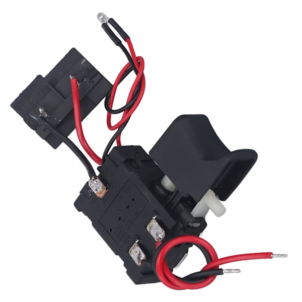 Sladdlös borrmaskin avtryckarswitch universell hastighetskontroll ersättning CW CCW justerbar med litet ljus 7.2~24VDC 16A