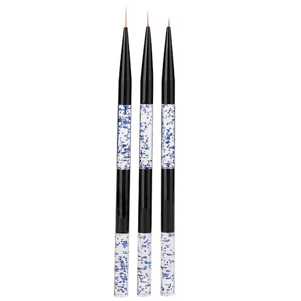 3Pcs/Set Nail Art Pen Brush Manicure Tool Line Drawing Painting PenBlue