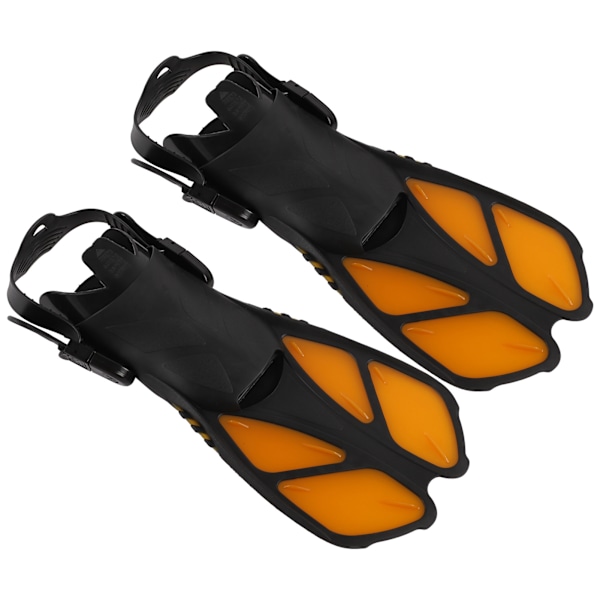 2 stk justerbare snorkel finner myke TPR åpen hæl lange dykkerføtter for svømmingXL