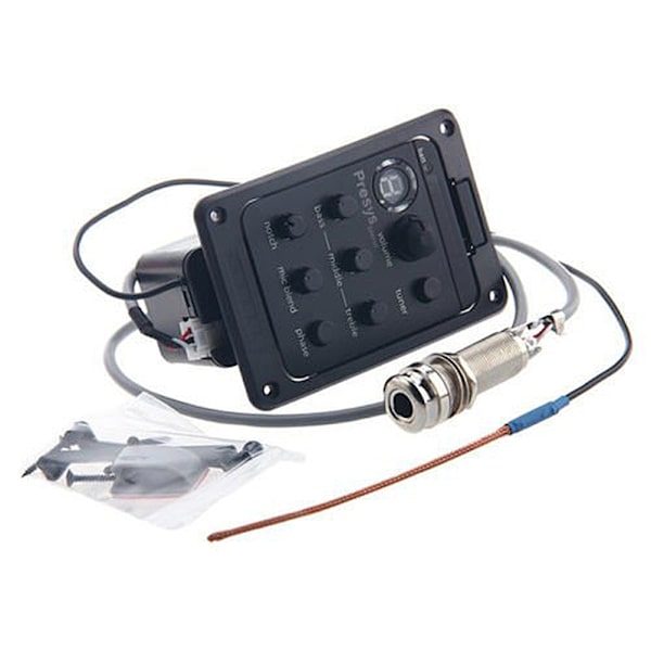 Gitarrförförstärkare EQ Tuner Piezo Pickup Beat Gitarrdelar Tillbehör