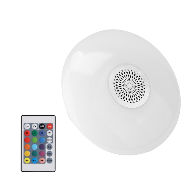 30W E27 RGBW LED-lamppu, kaukosäädin, Bluetooth-kaiutin, musiikkisoitin, AC85-260V