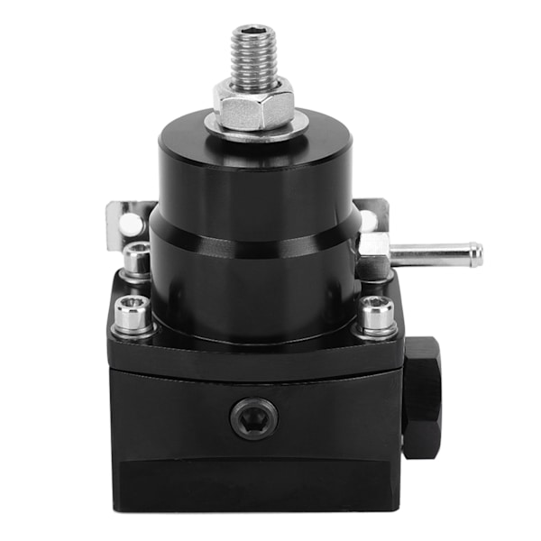 Universell justerbar bränsletrycksregulator för bil med mätare 160PSI (svart)