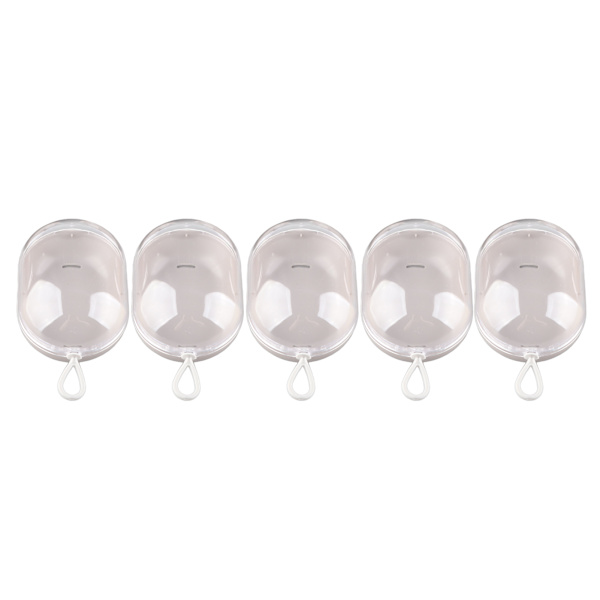 5 STK sminke reiseveske Makeup svampholder Plast svampeske Make Up Egg Case
