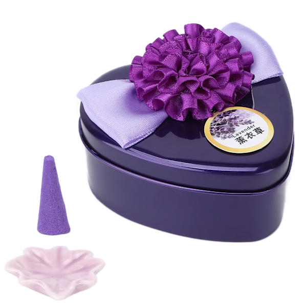 Kotitalouksien suitsukekartio kauneussalonki, vahva tuoksu, hajunpoisto takaisinvirtaus suitsuke (Lavande violet foncé)