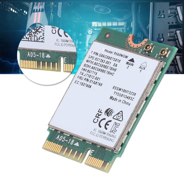 Intel 9560AC NGW langattomalle WIFI-kortille 2.4G/5G Bluetooth 5.0 verkkokortti