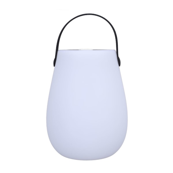 LED-lyktlampe Rundet Solarlading USB C Fjernkontroll Fargerik Modus Håndholdt Campinglykt for Hage Balkong Soverom