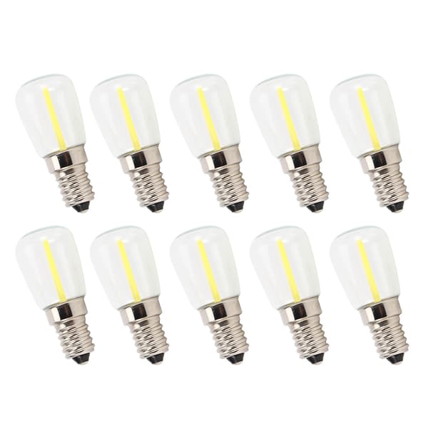 10 stk. E14 Lang Filament Mini LED Lyspærer Høy Lysstyrke 1.5W AC230V
