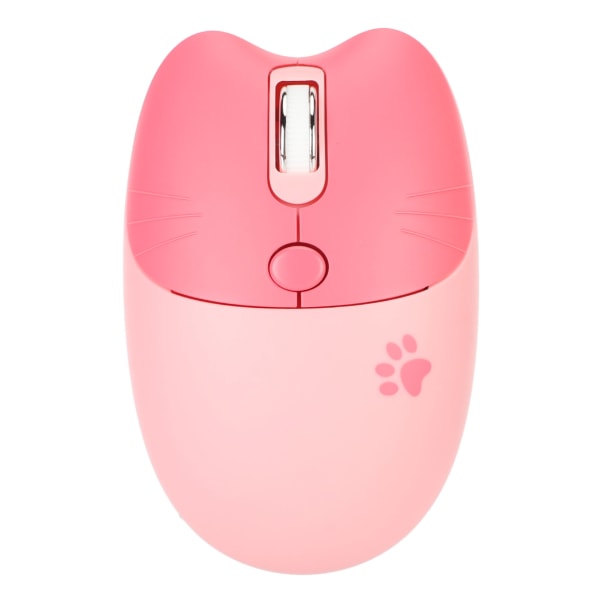 2,4G Cat Wireless Mouse Mute USB-mottaker Søt bærbar 3 nivåer DPI-mus for M3 bærbar datamaskin Sakura Pink