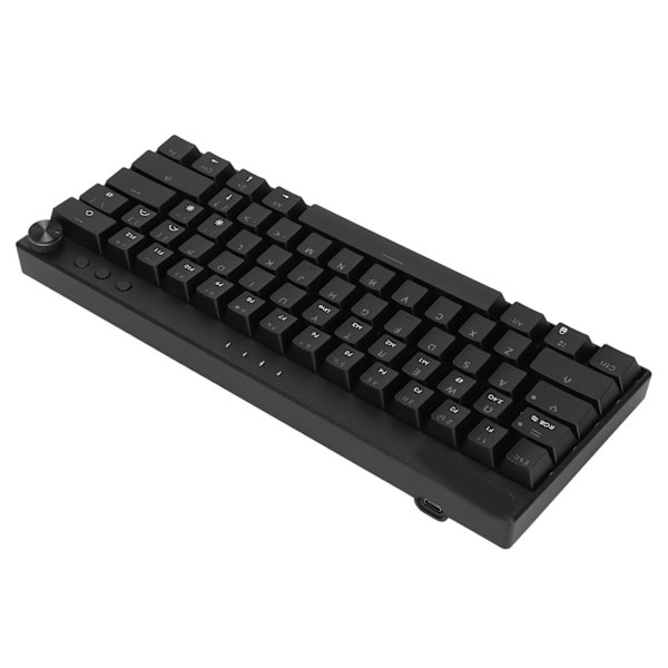 Mekanisk tangentbord 61 tangenter tre lägen RGB 1800mAh batteri Snabbt svar Trådlöst mekaniskt tangentbord för spelkontor Brun omkopplare