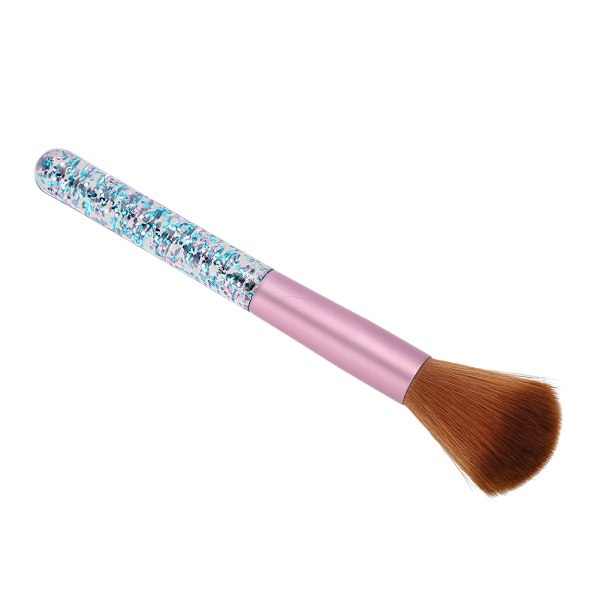 Gradient Färg Hår Kristall Manikyr Nagelkonst Damm Borste Skönhet Makeup Borste Verktygssats (Brun)