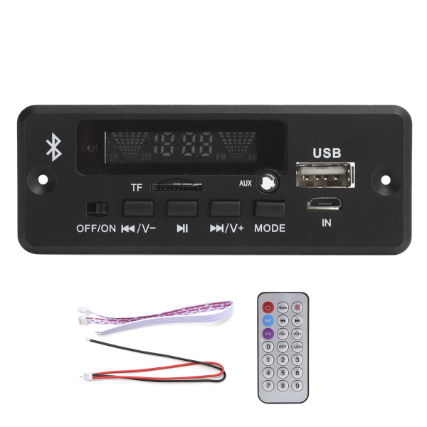 02CABT-avkodningskort Universal WAV-avkodningsmodul MP3-avkodarkort med Bluetooth CallBlack
