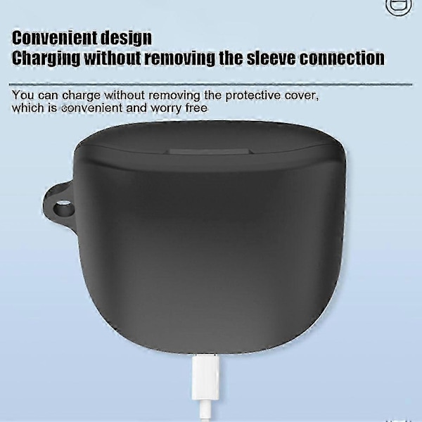 Yhteensopiva ROG Cetra True Wireless -kotelon kuulokkeiden suojakotelo, musta