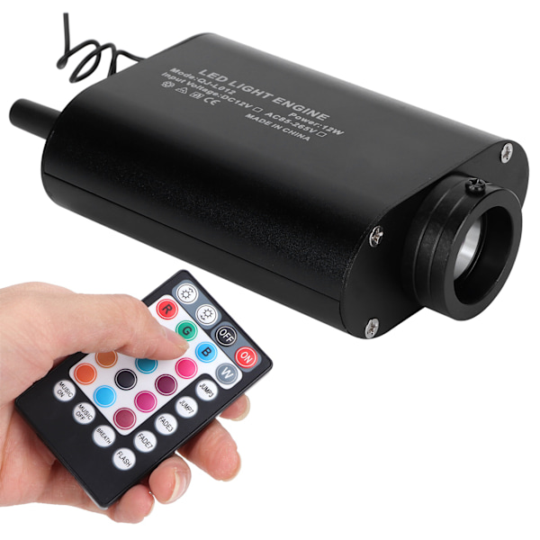 Fiberoptisk lysmotor med fjernkontroll 12W RGBW takbelysning for Bluetooth-app