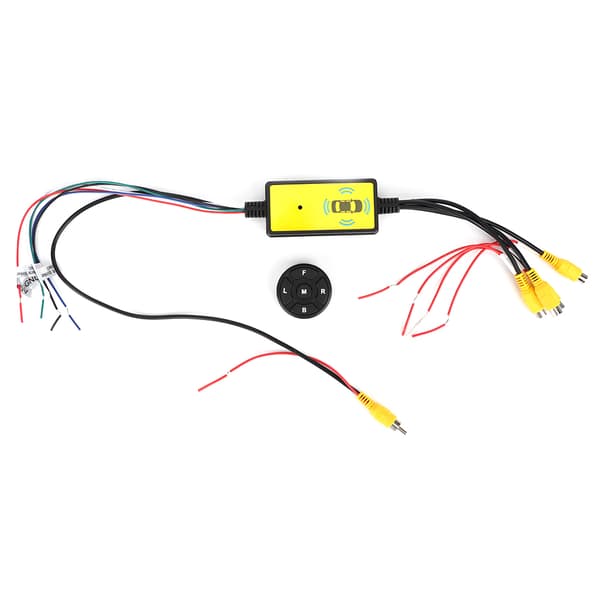 Intelligent Bil Video Switcher Konverter 4 Inngang 1 Utgang Switch Video System Bildeler