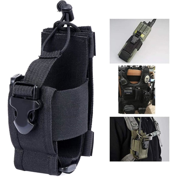 Khaki Tactical Intercom-taske til CS-udstyr, udendørsaktiviteter og felttræning, Walkie Talkie-hylster til vandring, klatring og cykling