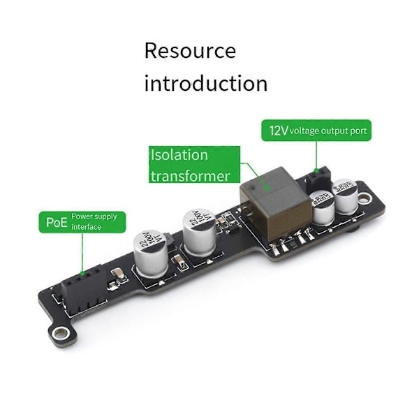 POE-MODUL Strømforsyning Over Ethernet Utvidelseskort for