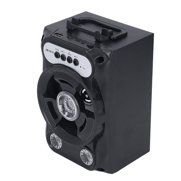 Mini kannettava Bluetooth-kaiutin, raskas basso, musta, sisäänrakennetulla akulla kotiin, juhliin, matkoille