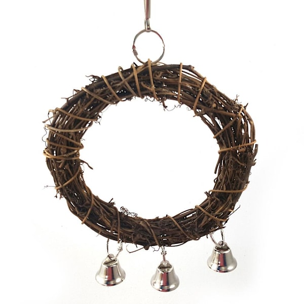 Bird Vine Rattan Swing - Hanging Chew Toy for Parrots