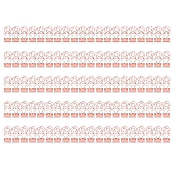 100 kpl Paperisidontapidikkeet Söpöt metalliset kannettavat pienet sidontapuristimet kotikoulutoimistoon Ruusukultakukka