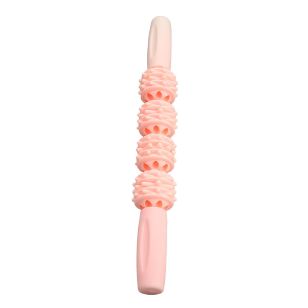 Muscle Roller Stick Handheld Trigger Point Body Therapy Roller Stick vähentää kipua vaaleanpunainen