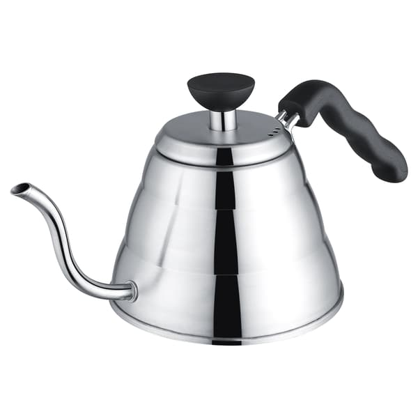 Rostfritt stål Hand Drip Pot Kaffe & Tekanna med Svanhalsformad Pip