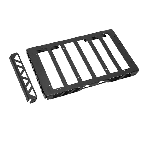 RC-biltaksbagagehållare för 1/10 fjärrkontroll Crawler Car Universal Metal Luggage Carrier Svart