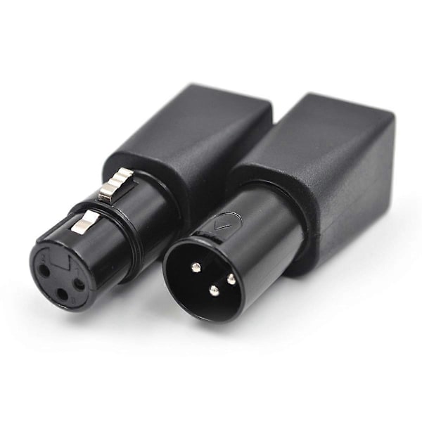 4 st RJ45-kontakt RJ45 Ethernet till 3-stifts XLR-adapter