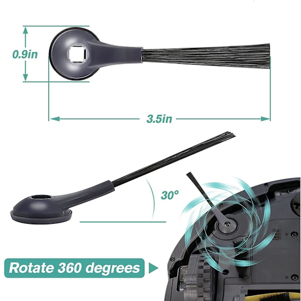 6 kpl Sivuharjat Varaosa Yhteensopiva Shark ION Robot AV751 S87 kanssa