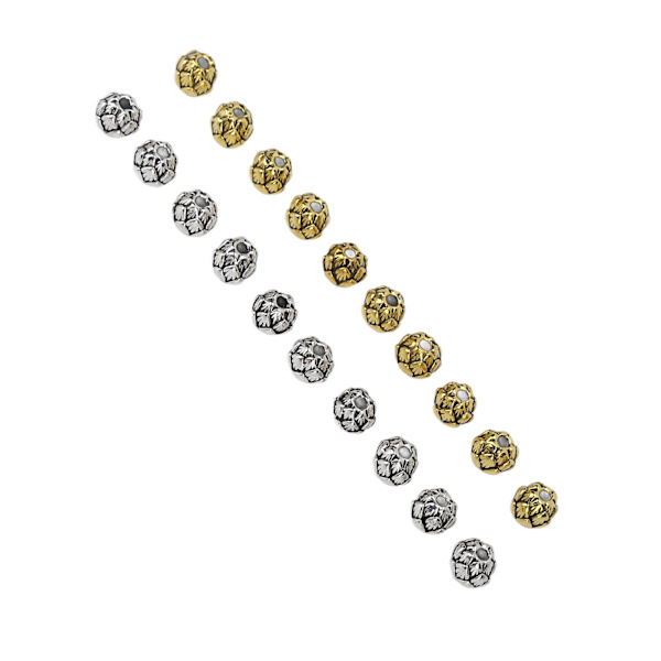 20 stk. legering skægperler retro hår rør perler smykker DIY vedhæng til armbånd halskæde fremstilling