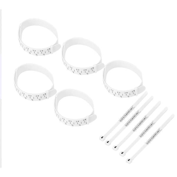 5 stk. ringmåler UK fingerarmbåndsmåler smykker måletilbehør