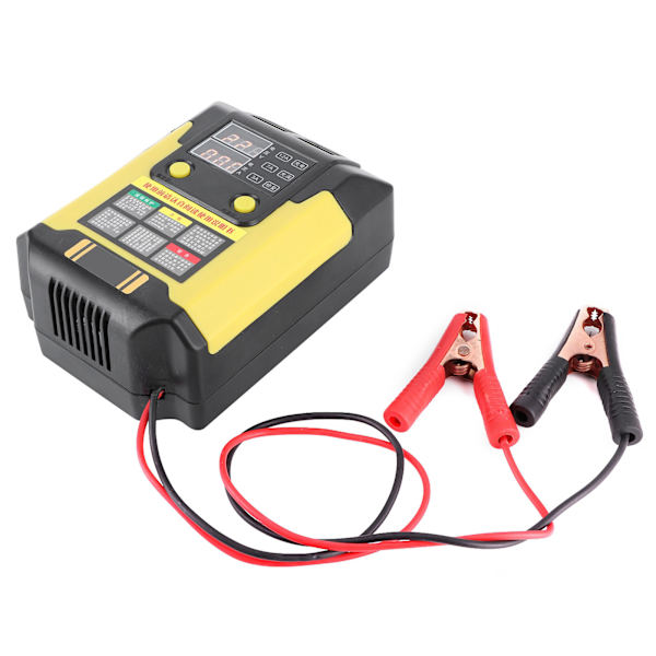 Bilbatterioplader 12‑24V 20‑200AH Intelligent Puls Reparationsværktøj CN 160-250V