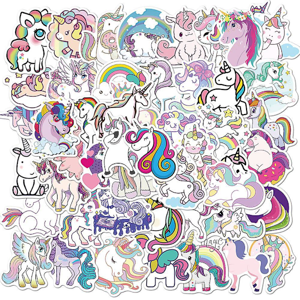 50 kpl, Yksisarvinen Tarra, Scrapbooking-tarra, Lasten Tarrat Sopivat