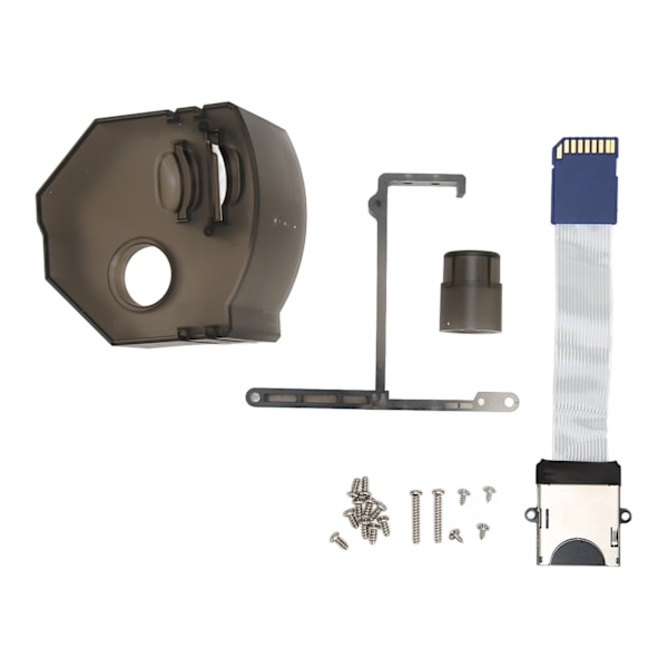Fjernlagerkortmonteringssæt Varmeafledning 3D-print Lagerkortforlængeradapter til Dreamcast GDEMU Transparent Sort