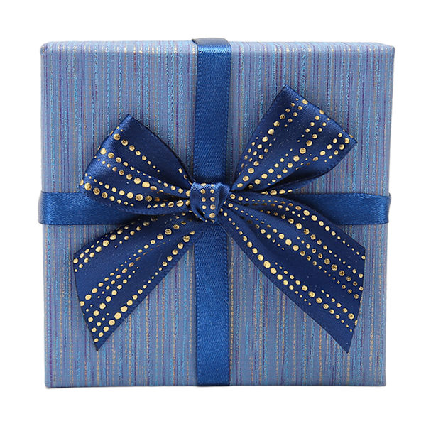 4 st presentförpackningar med lock 3,9x3,7x3,9 tum presentförpackningar för bröllop jul födelsedag alla hjärtans dag blå HM2330409