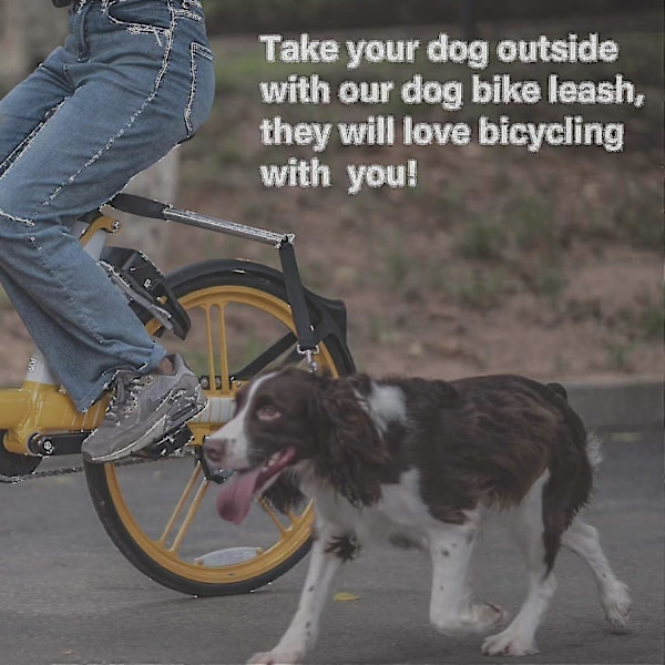 Rullebar cykelhundesnor Håndfri cykelsnor til kæledyrshundesikkerhed Hundecykelsnor -DGJR