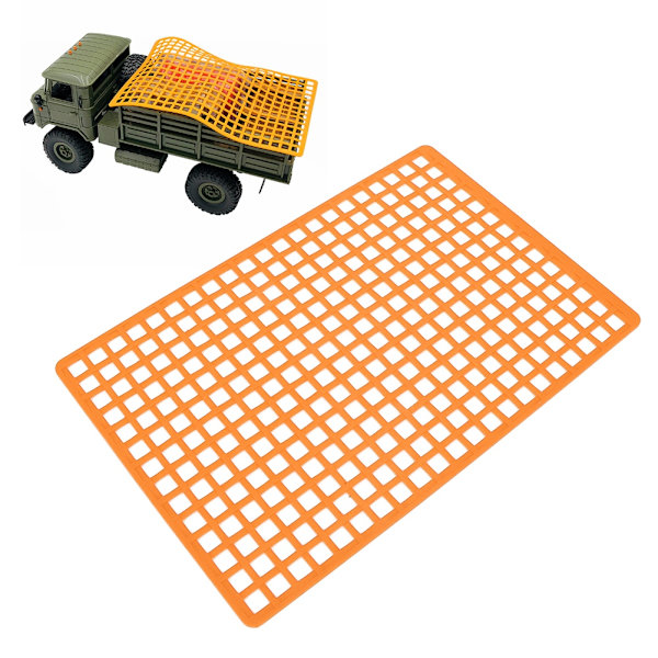 Simulering Gummifönster Bagage Bagage Nättillbehör för Axial för RC Crawler Car Orange
