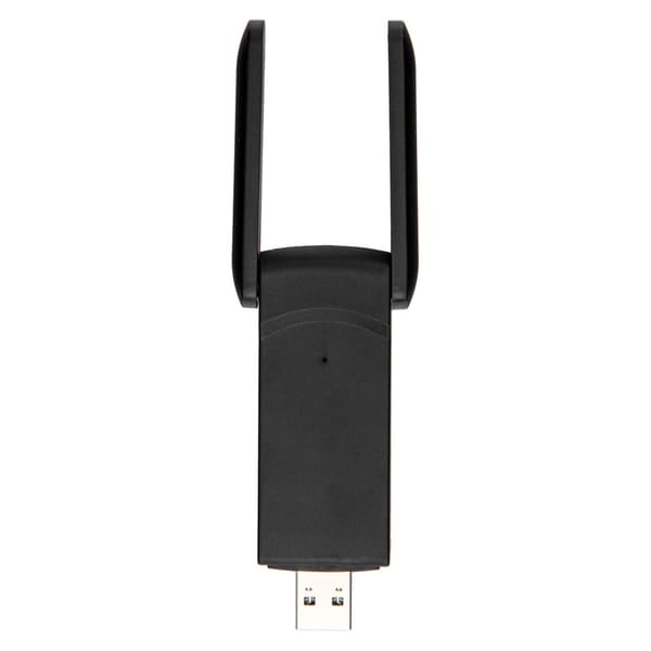 1300M Dual Band WiFi-adapter 2.4G 5.8G USB3.0-interface Justerbar signalsensitivitet WiFi-adapter til bærbar computer Sort