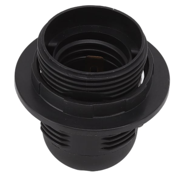 10 stk. E27 lysbase fatning kobberkerne høj temperatur modstand E27 lysholder base med lampe ærme til DIY sort