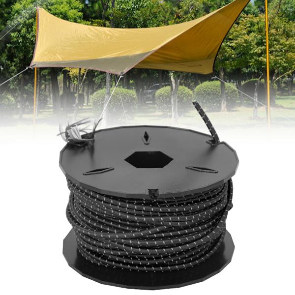 Udendørs Camping Lanyard Reb Reflekterende Camping Telt Reb Latex Elastisk Guyline RebSort