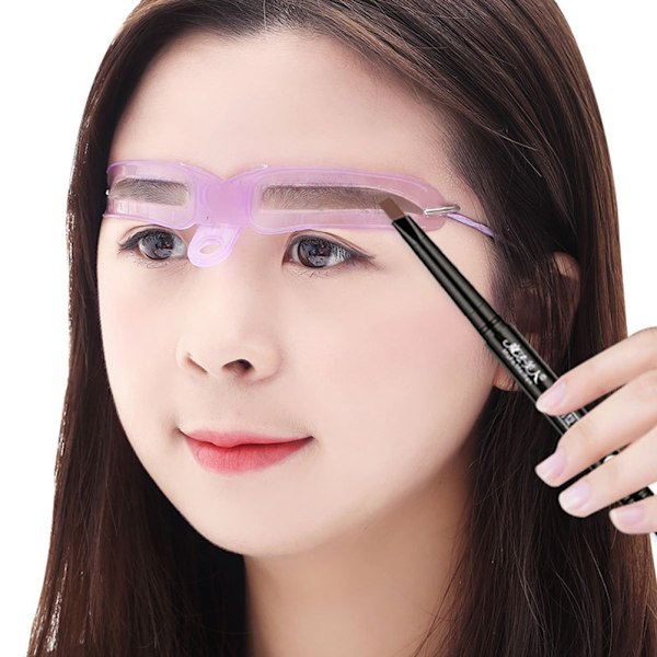 Kvinde Plastik Makeup Øjenbryn Skabelon Kit Øjenbryn Pleje Skabelon Formning Skabelon Øjenbryn Kort