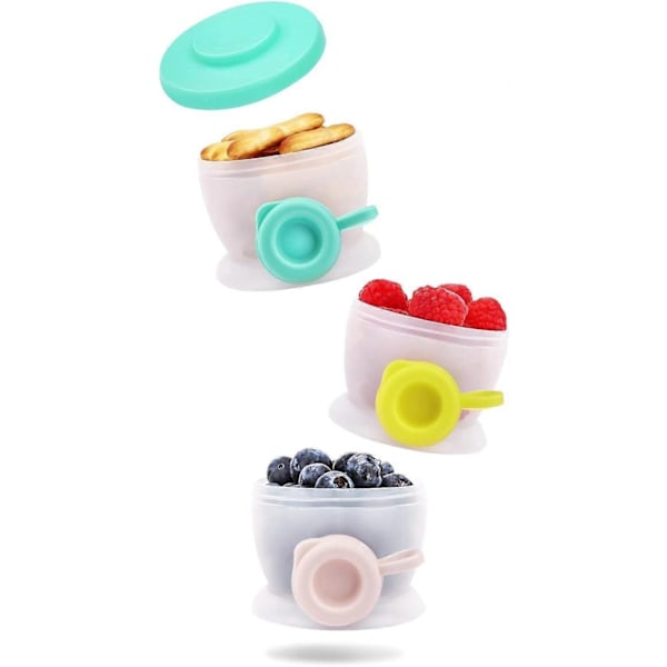 Ersättningsnäringsdoserare för spädbarn, spillsäker stapelbar behållare för mjölkersättning och reseförvaring för snacks, BPA-fri
