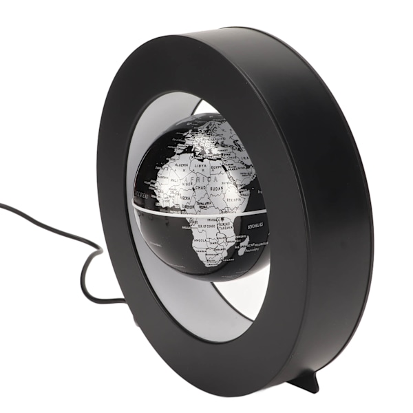 Magnetisk svevende globus innebygd LED-lys magnetisk svevende globus verdenskart ornament for kontorbord hjem AU-plugg 100‑240V