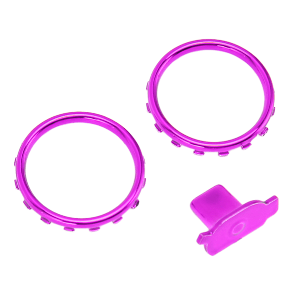 Dekorative aksent ringer for Xbox Elite Series 2 Controller Matte Chrome Switch Knapper Reservedeler Lilla