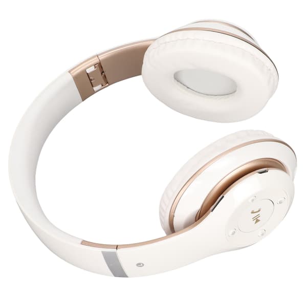 S6 HIFI Stereo Headset Bluetooth Headset Foldbart Musik Headset med Mikrofon til Mobiltelefon Tablet Hvid