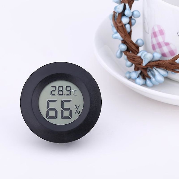 Digital LCD Mini Hygrometer Termometer - Inomhus/Utomhus Luftfuktighetsmätare & Temperaturövervakning för Luftfuktare, Avfuktare, Växthus