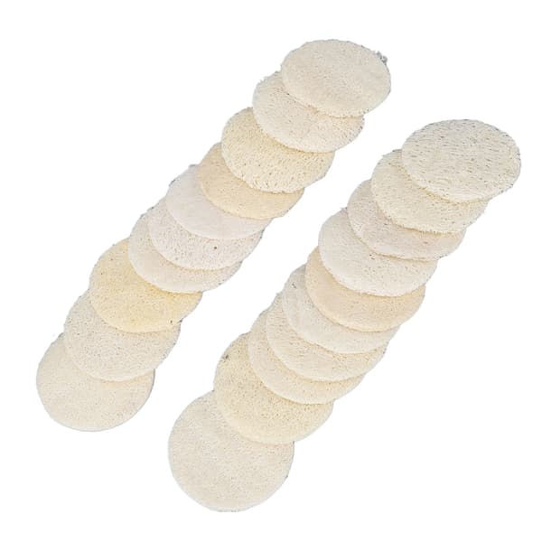 20 stk. eksfolierende loofah ansigtsskrubber skånsom krops- og ansigtsrensende makeupfjernerbørste
