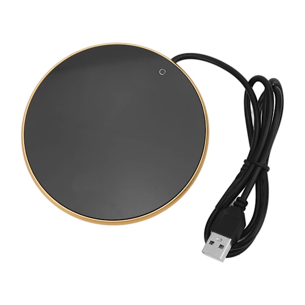 Kaffekrusvarmer 55°C Konstant temperatur 3 niveauer Lille lys Smart USB stearinlysvarmer til hjemmekontor Traveling Gold
