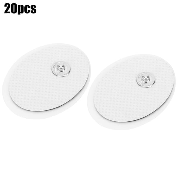 20 stk 3x4 cm fysioterapi elektrodeputer massasje klistrende elektrodepatcher ovale celleplater